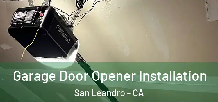  Garage Door Opener Installation San Leandro - CA