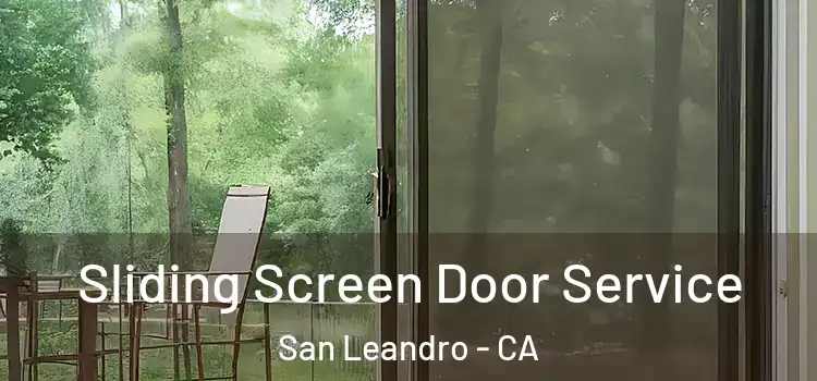Sliding Screen Door Service San Leandro - CA